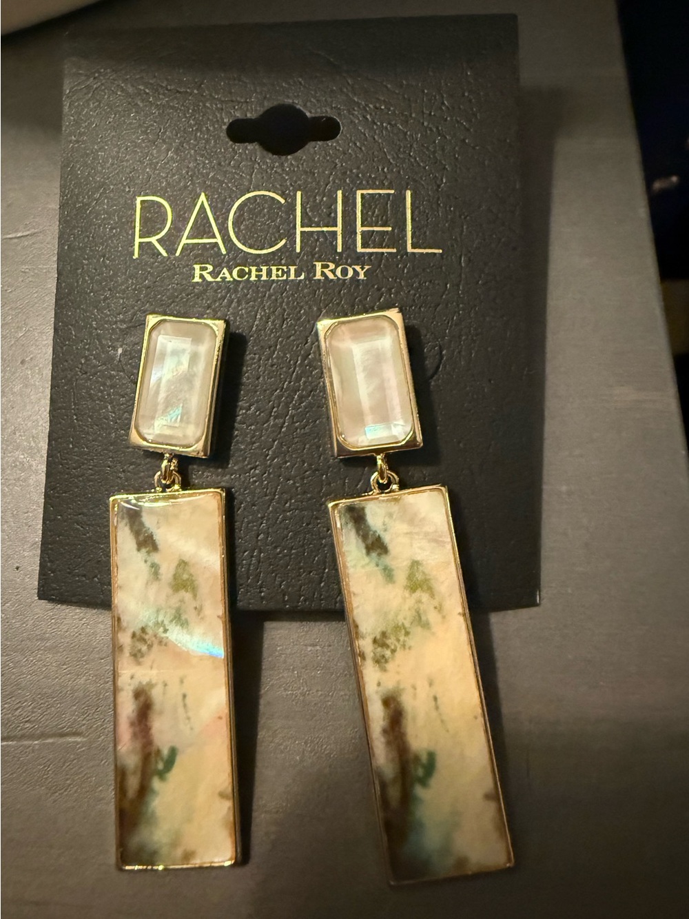 RACHEL Rachel Roy Gold-Tone Mother of Pearl Drop Earrings - Multicolor